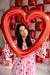 Red Heart Foil Balloon