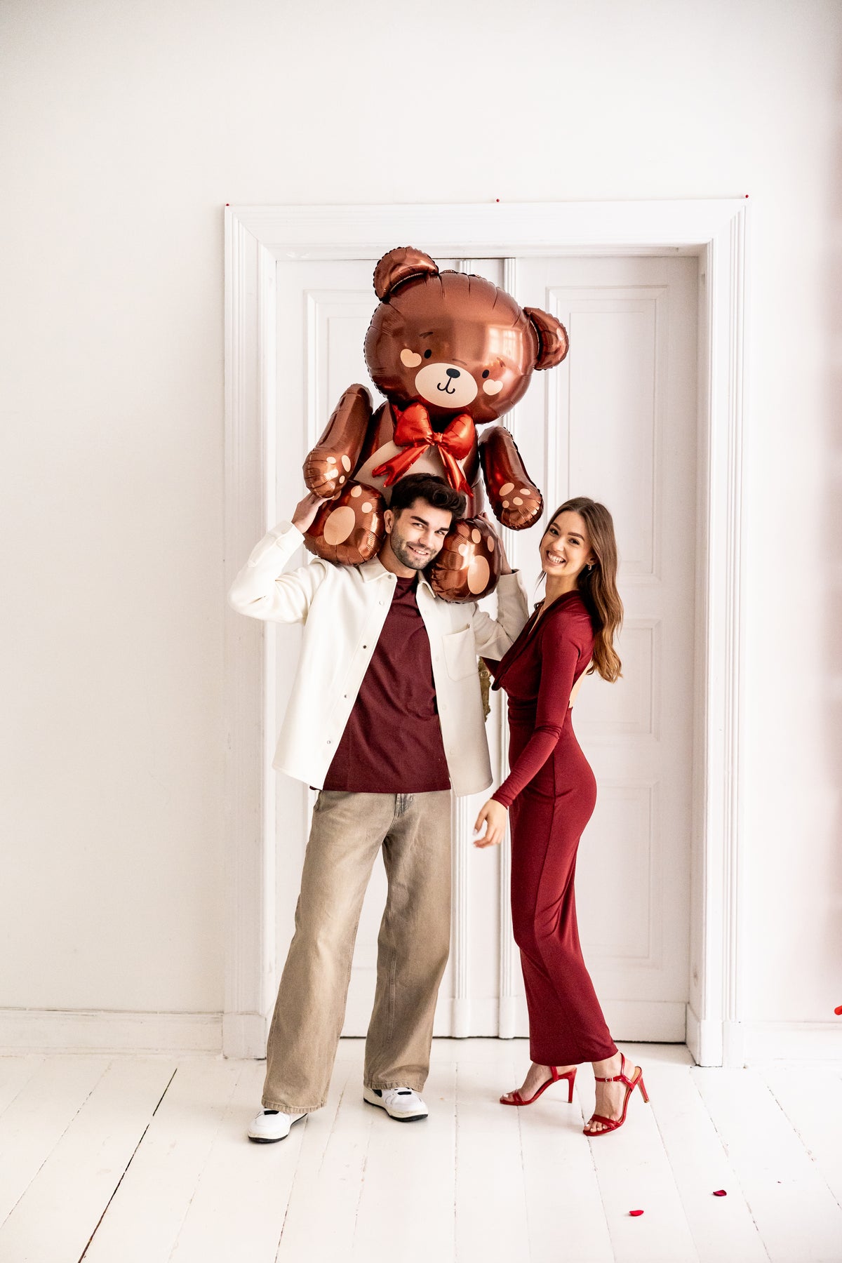 Standing Teddy Bear Foil Balloon