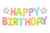 Happy Birthday Foil Balloon Banner