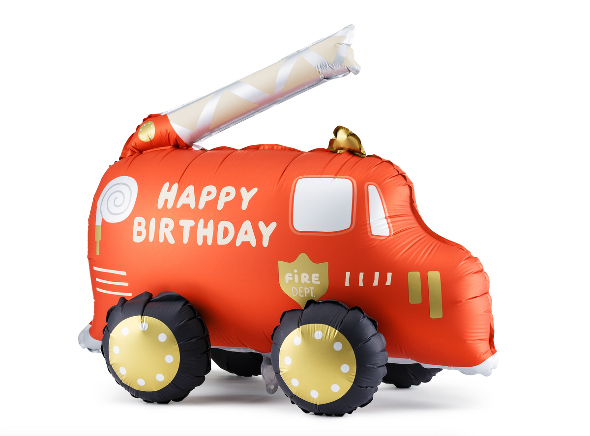 Fire Truck Foil Balloon