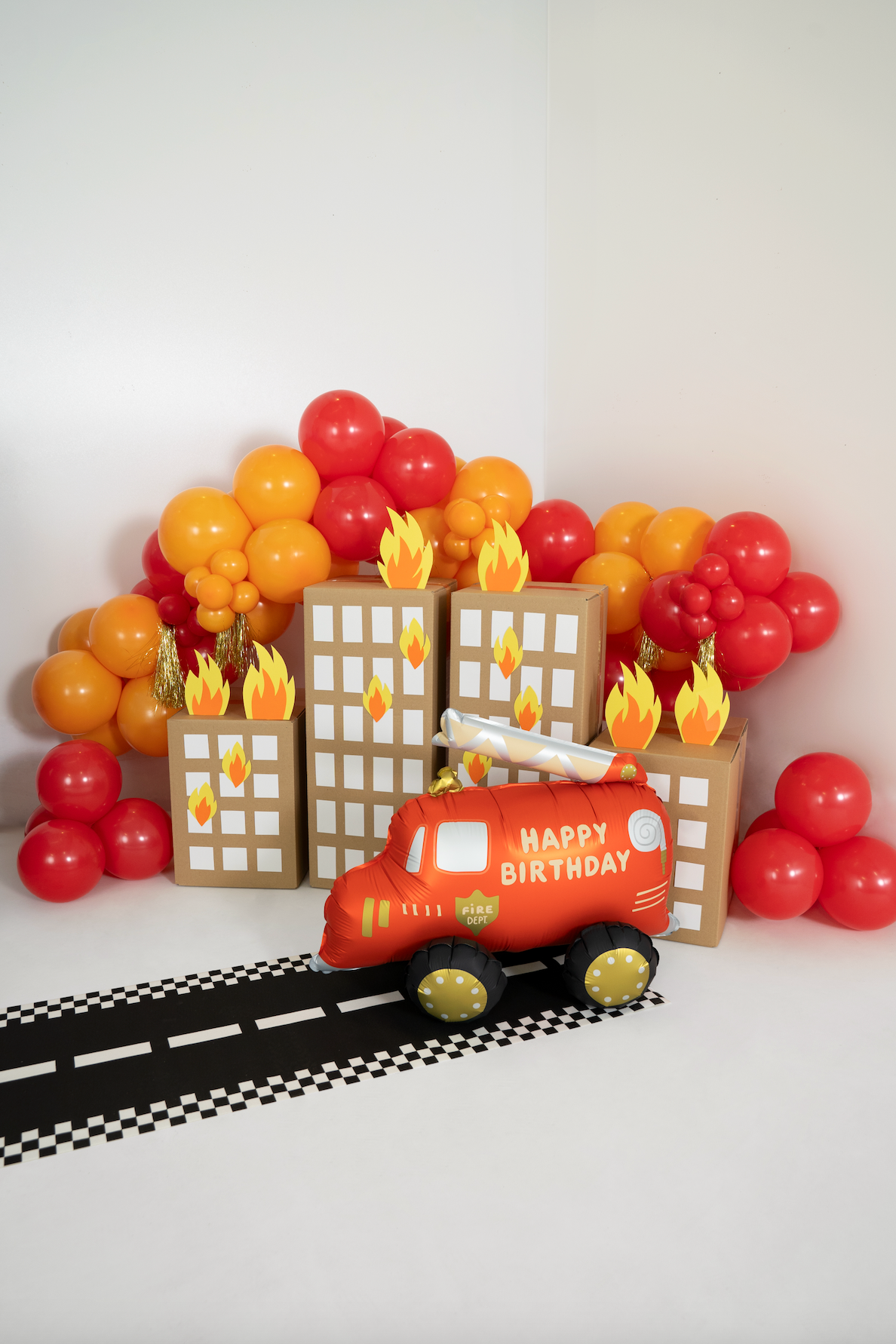 Fire Truck Foil Balloon
