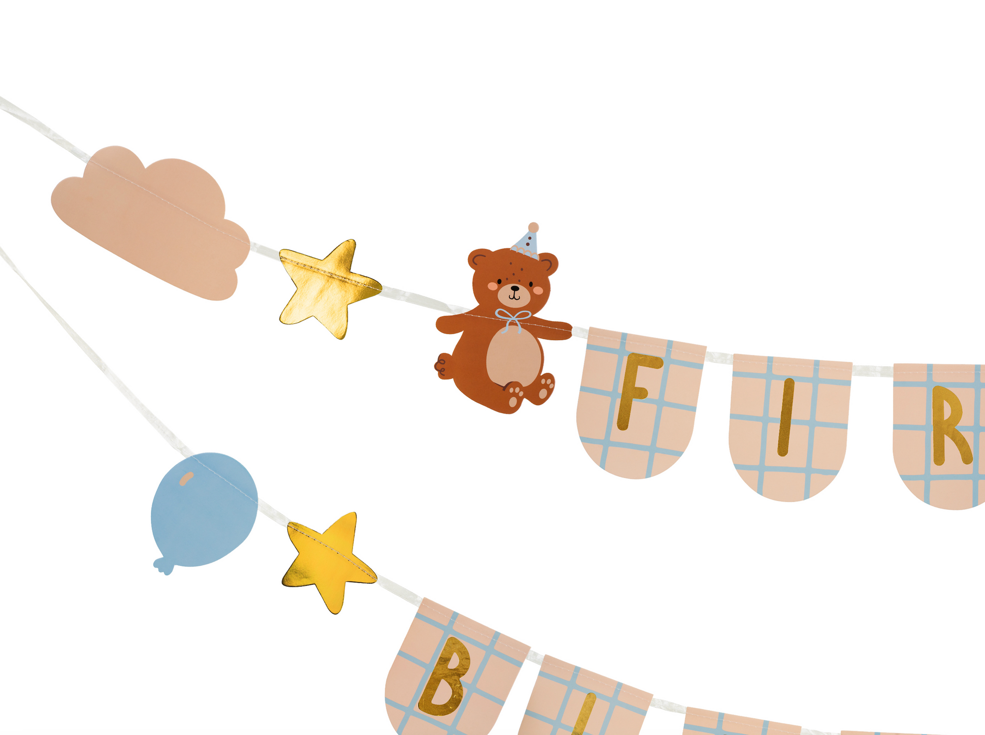 First Birthday Banner with Bears