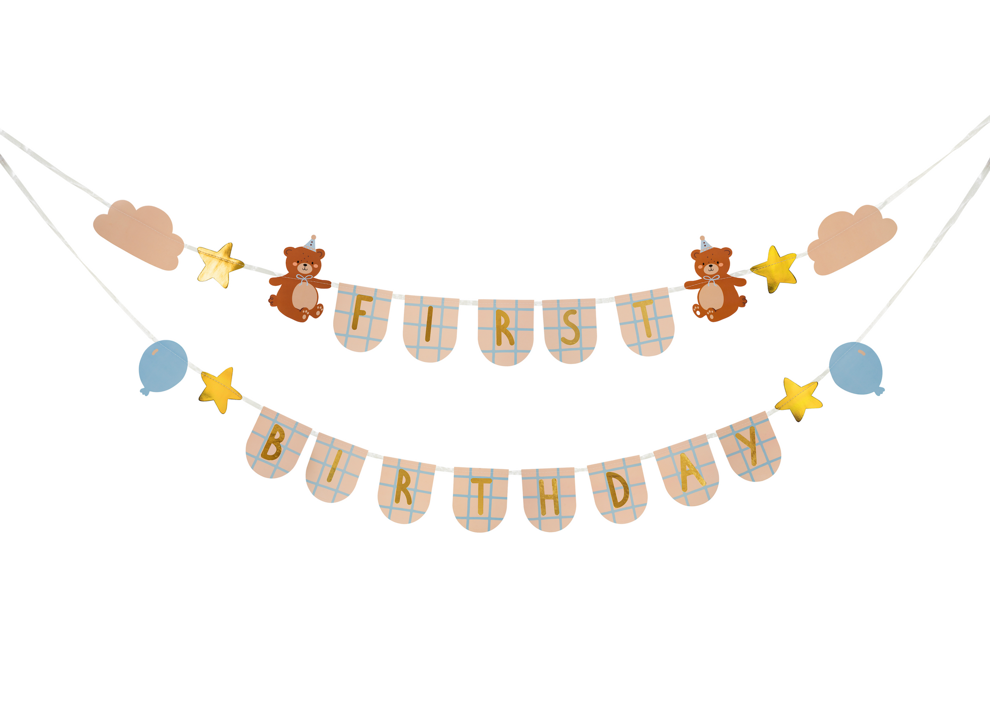 First Birthday Banner with Bears