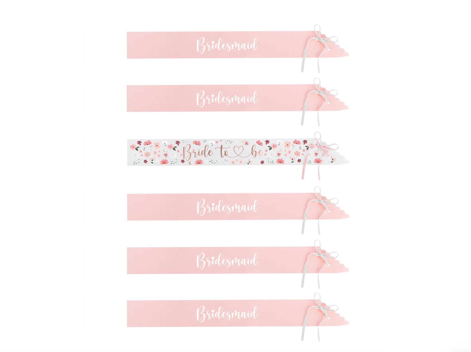 Floral Bridal Sashes Set