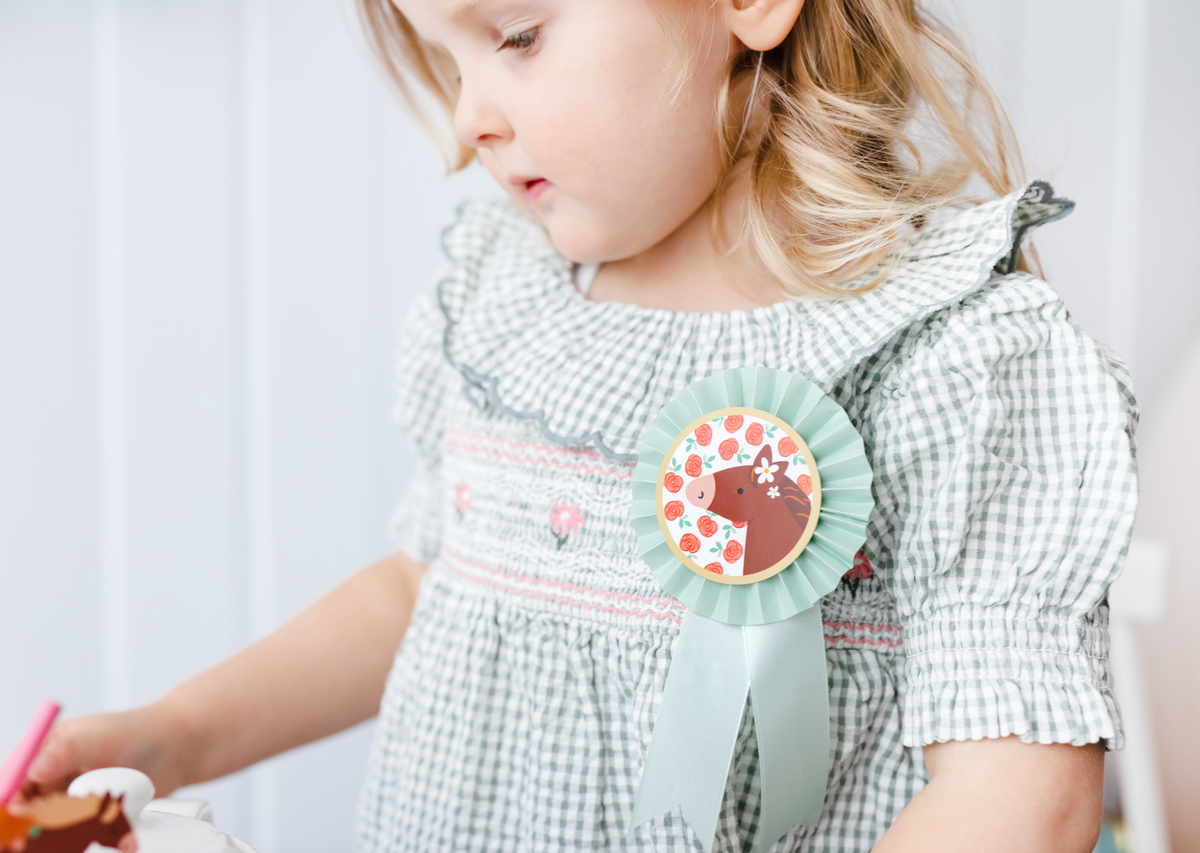 Floral Pony Pastel Rosettes