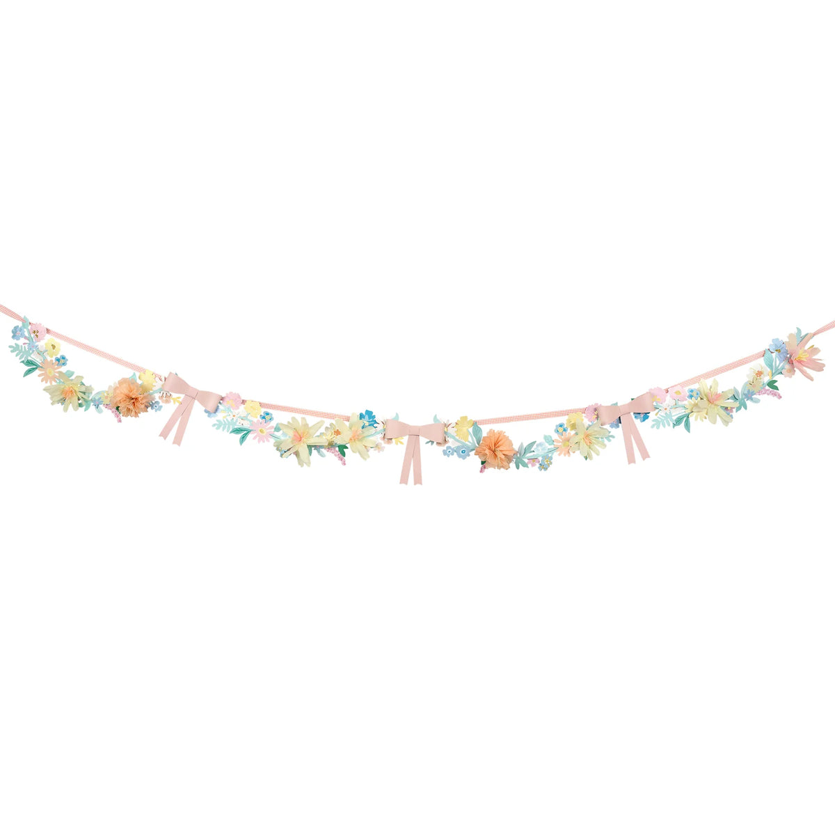Flower &amp; Bow Garland