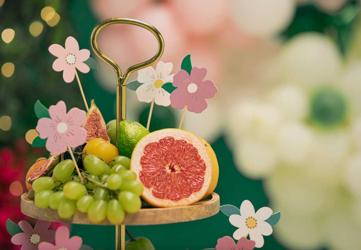 Flower Cake Toppers Set