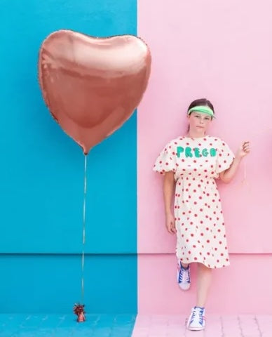 Big Rose Gold Heart Balloon