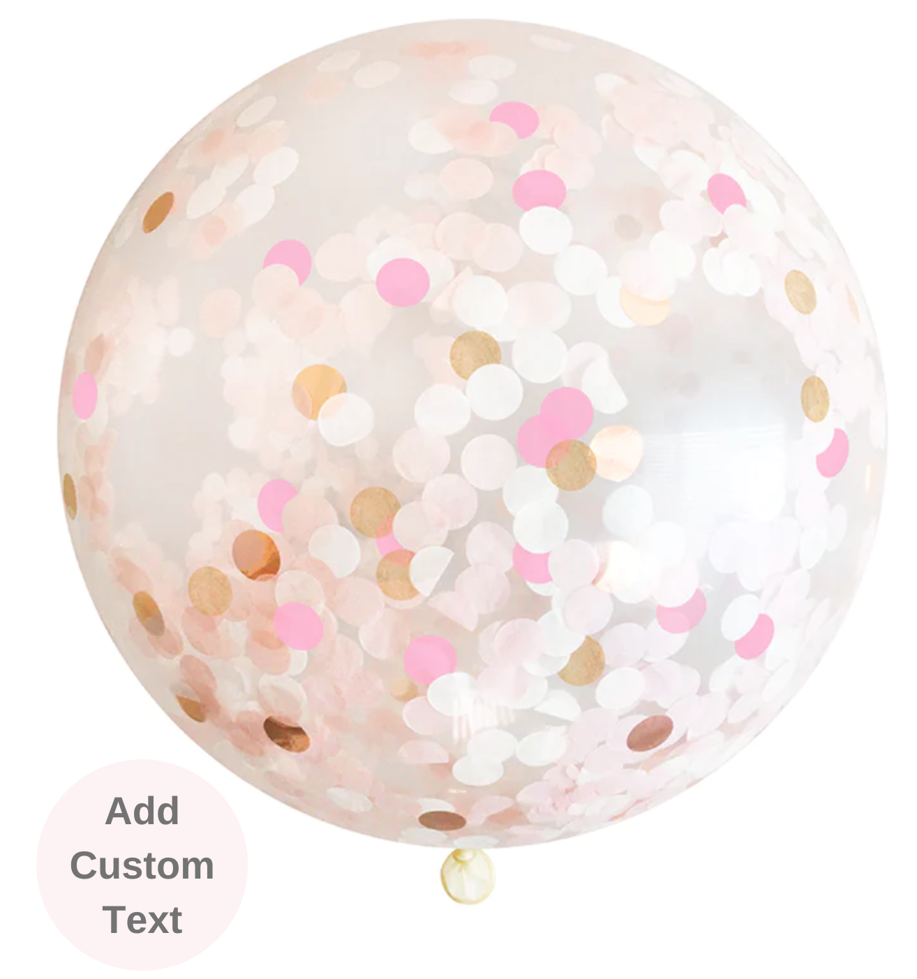 Rose Pink Giant Confetti Balloon 36"