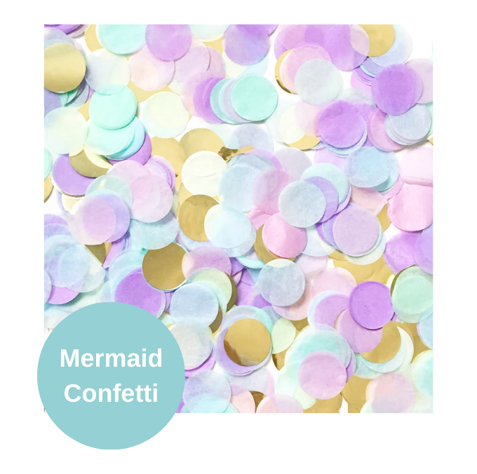 Mermaid Party Giant Confetti Balloon 36"