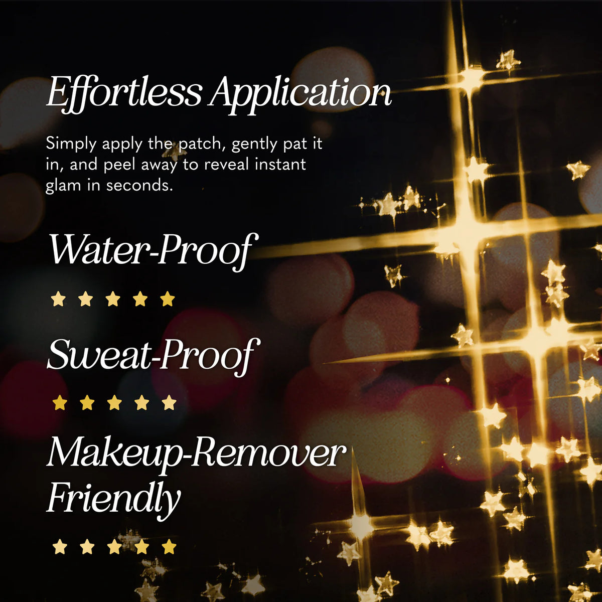 Gold Glitter Freckles Makeup Patches