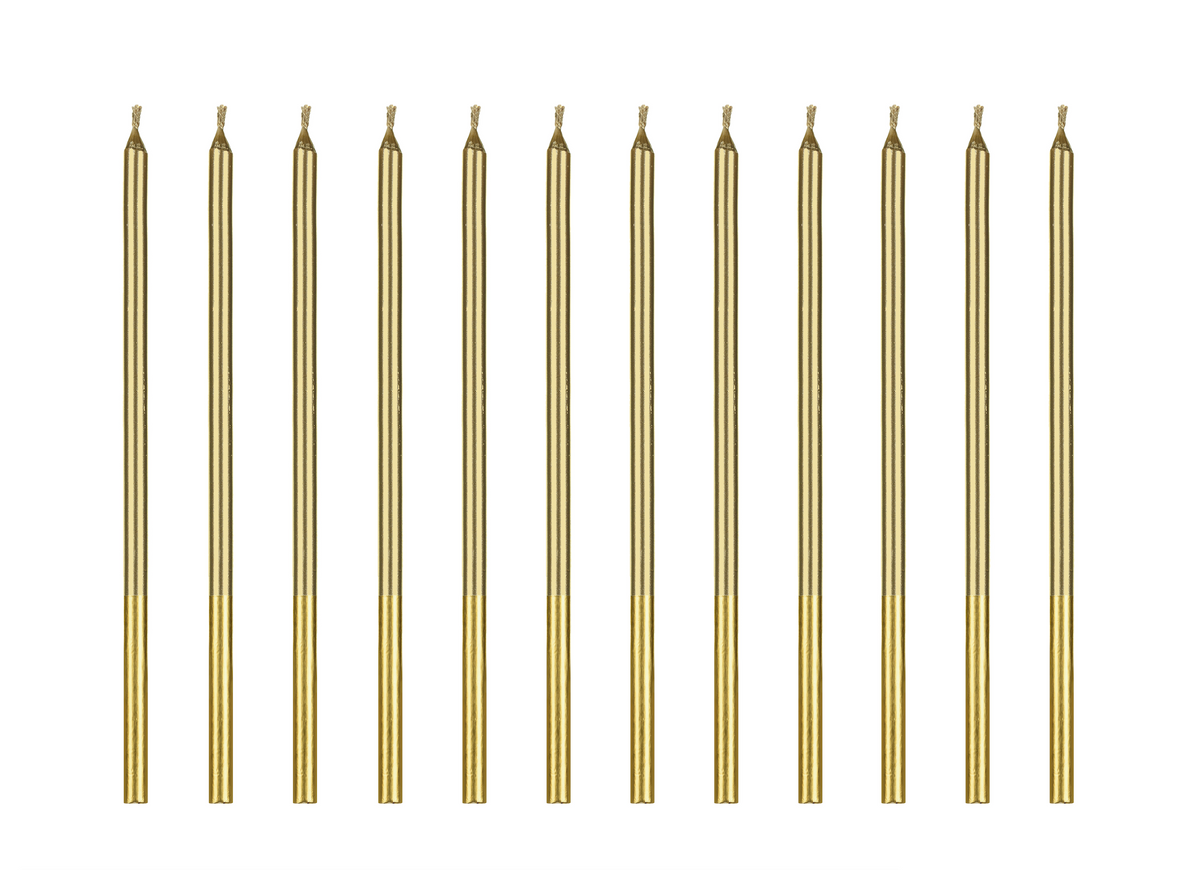 Gold Birthday Candles 