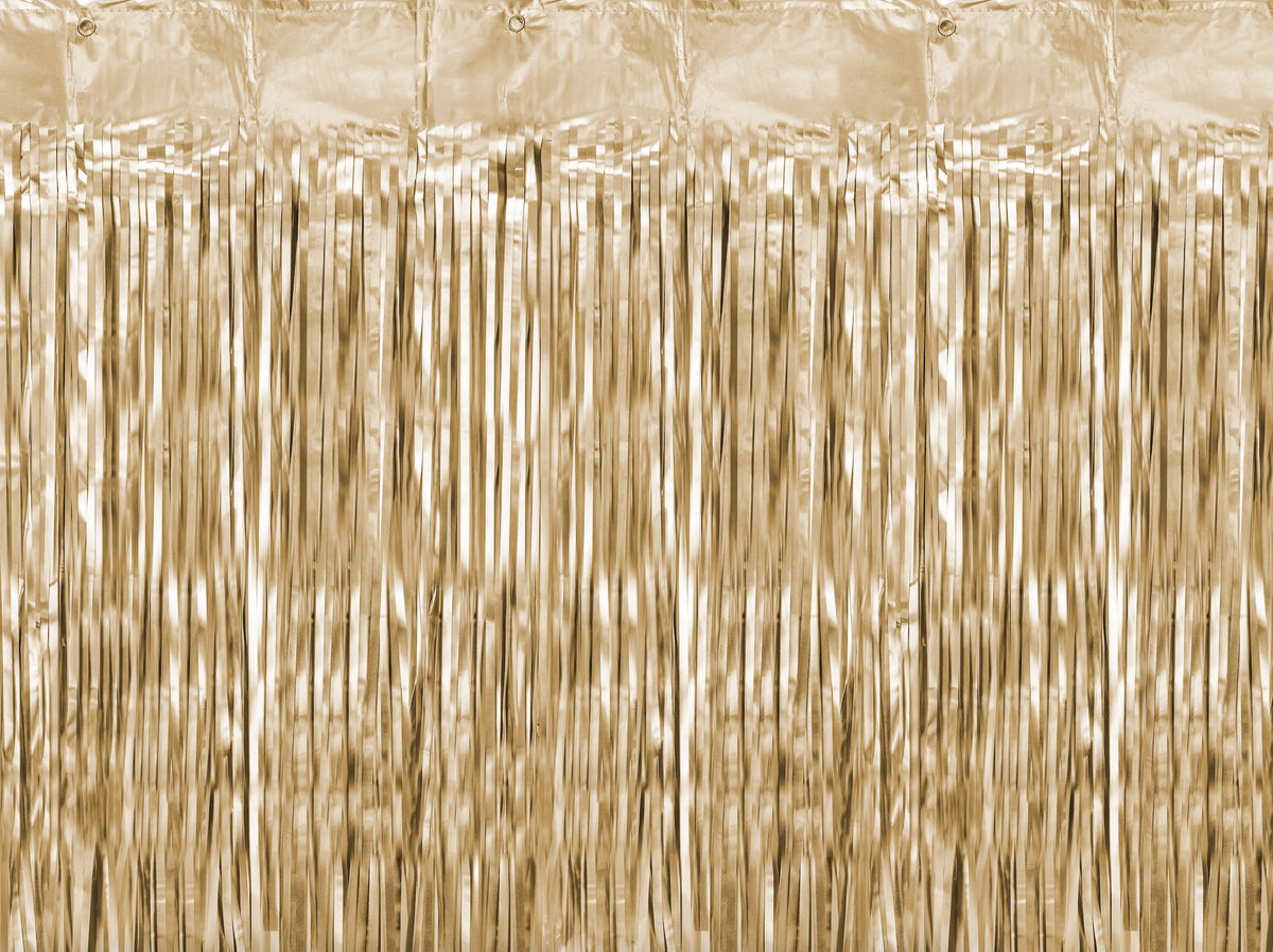 Gold Metallic Party Curtain