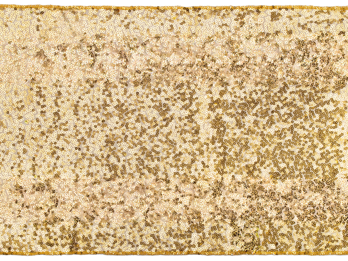 Gold Sequin Mesh Table Runner