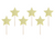Gold Stars Cupcake Toppers
