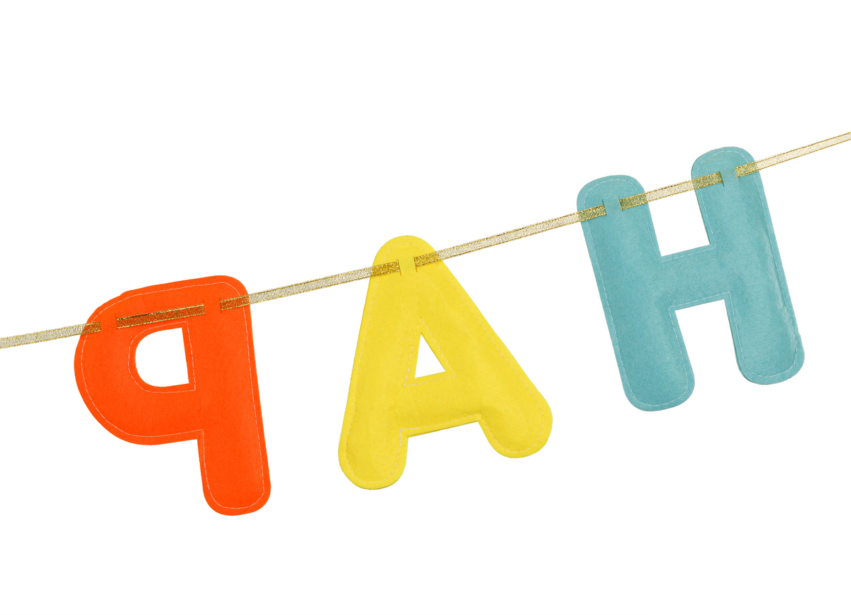 Happy Birthday Felt Banner