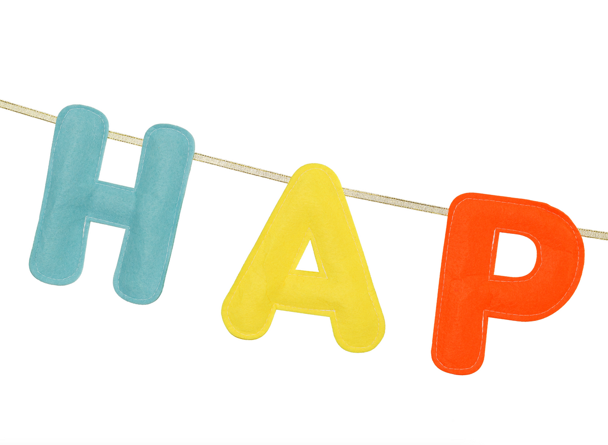 Happy Birthday Felt Banner