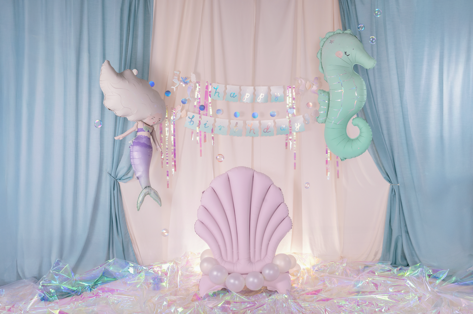 Happy Birthday Mermaid Banner
