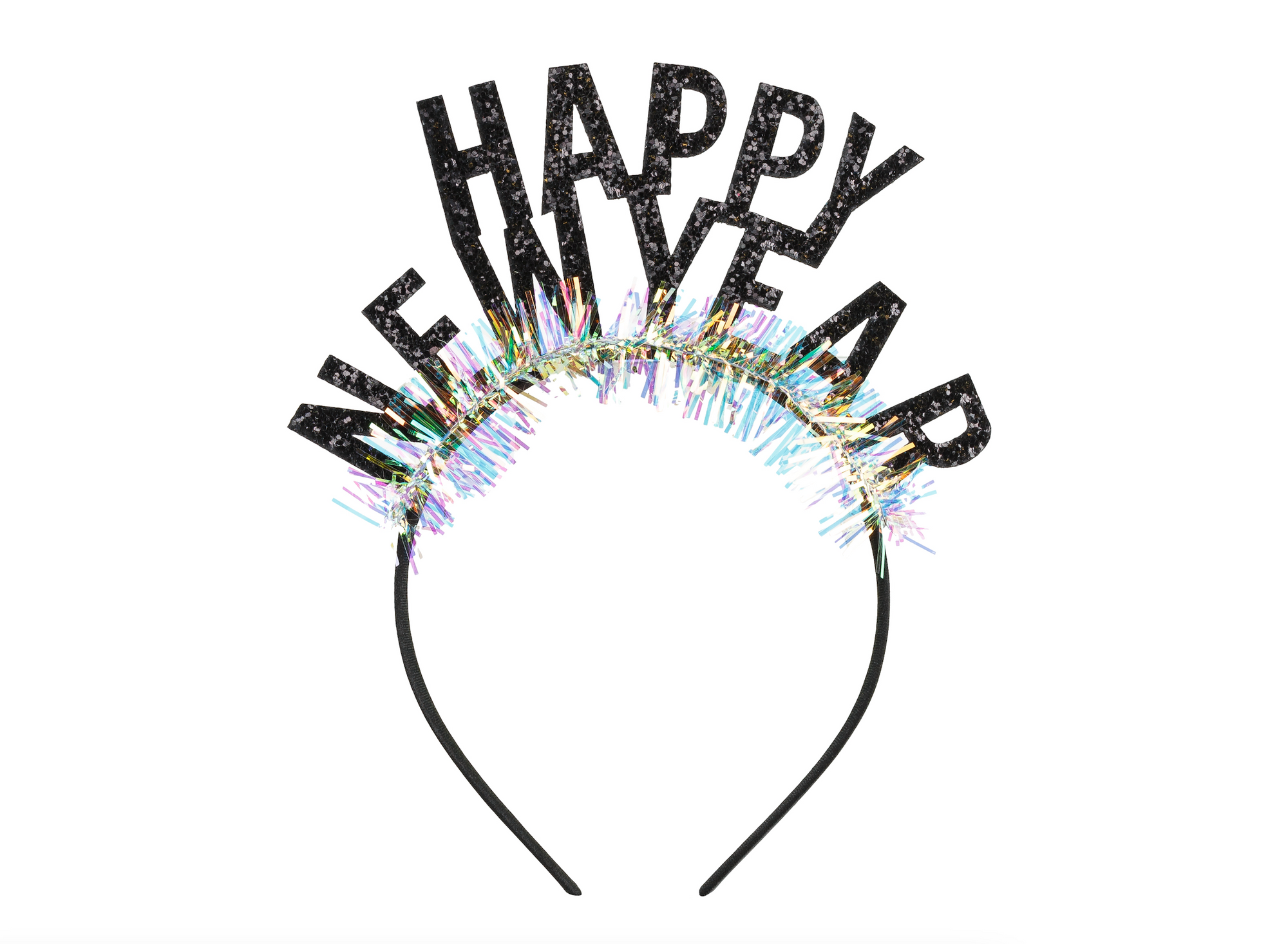 Happy New Year Black Headband