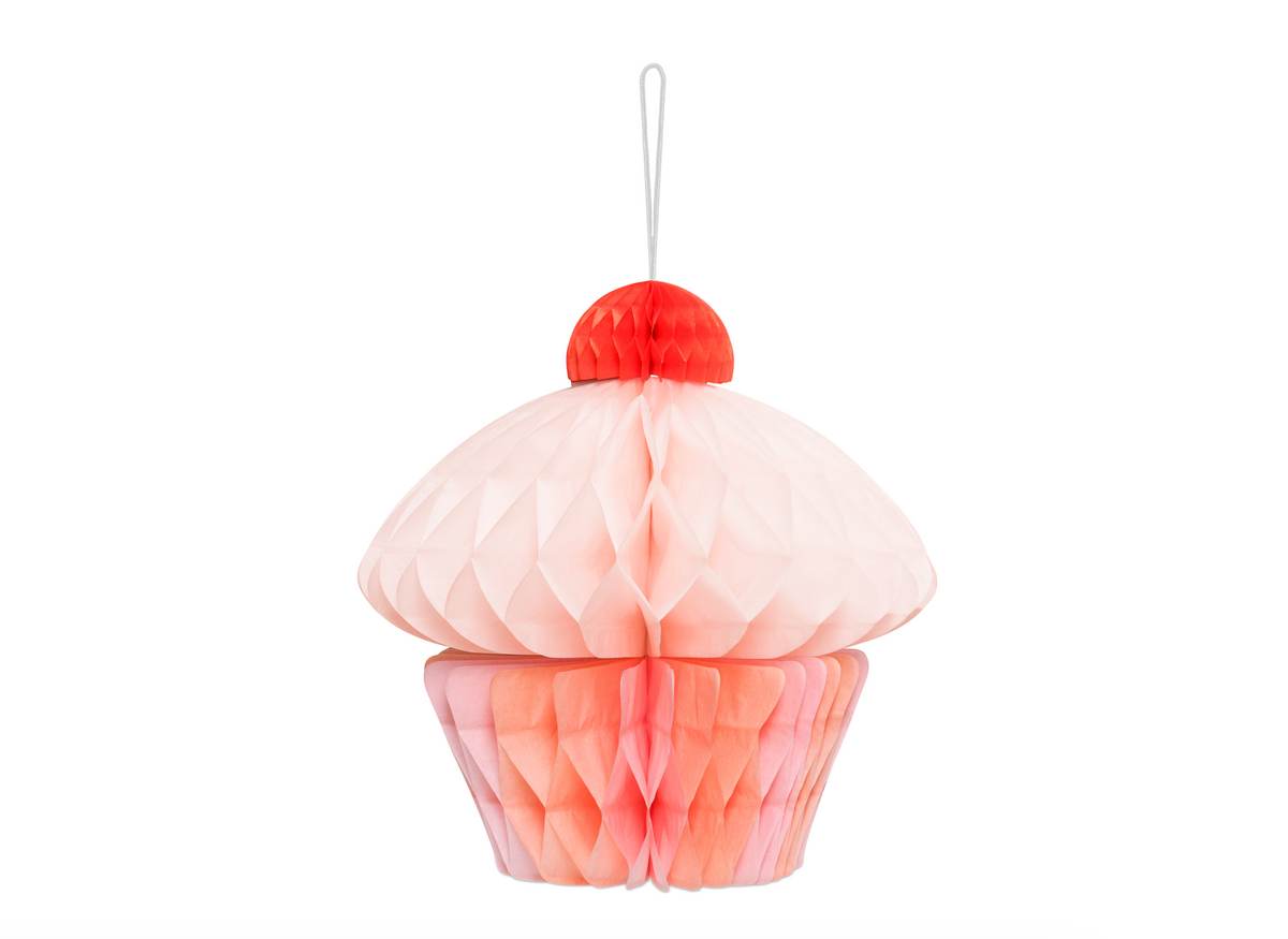Honeycomb Paper Cupcake Decoration