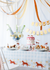 Horse Checkered Paper Tablecloth 