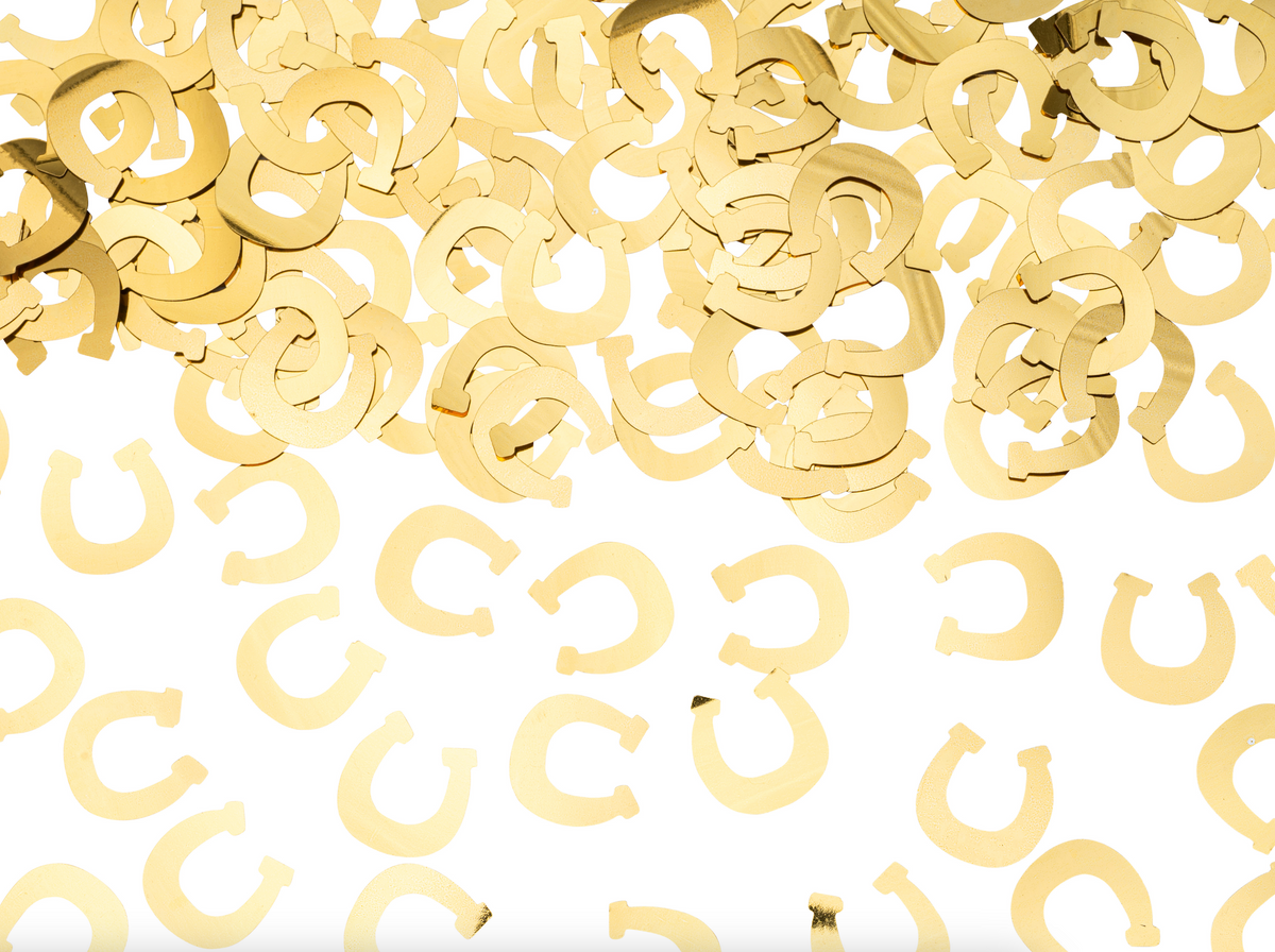 Horseshoe Gold Confetti