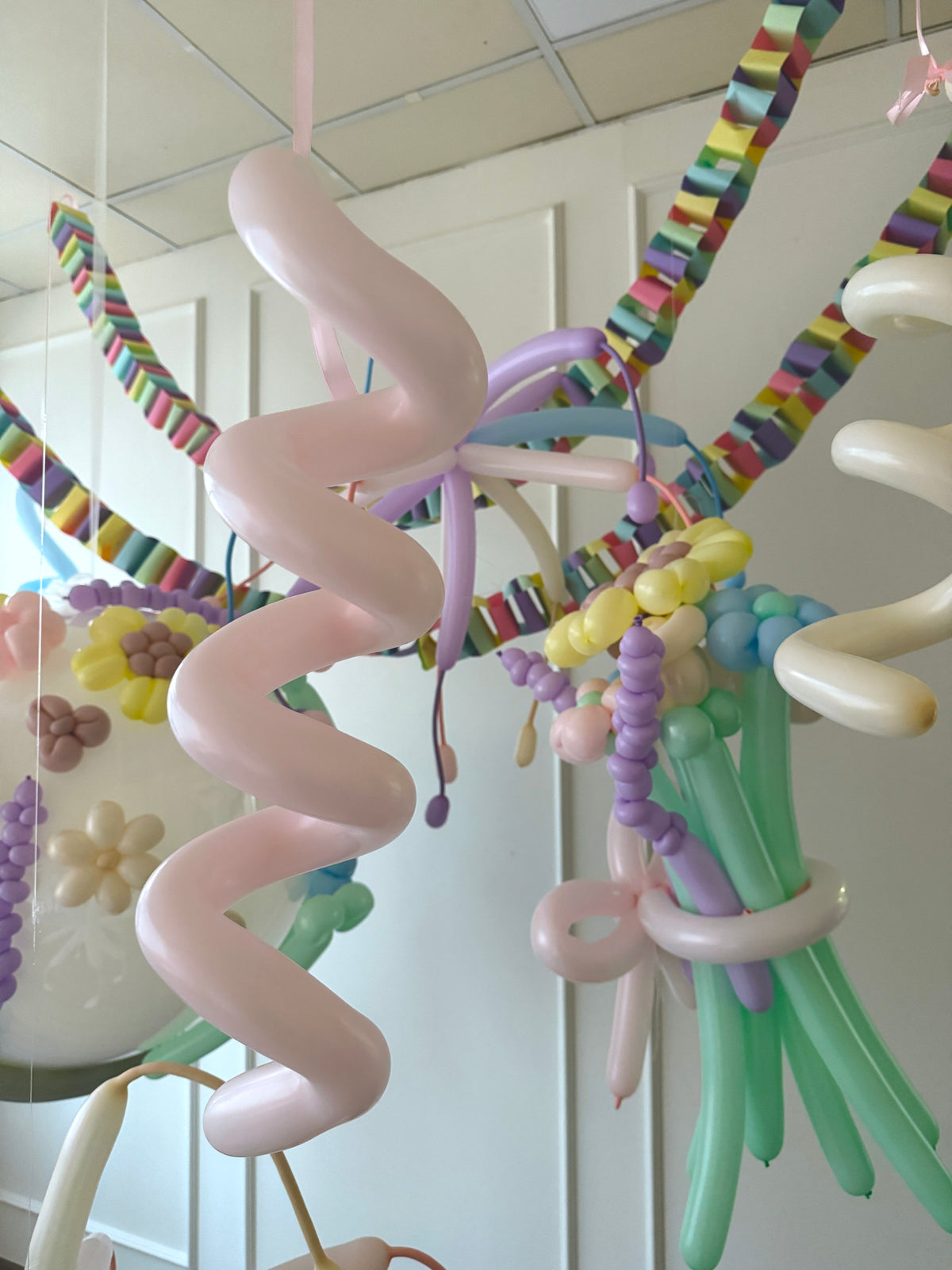 Pastel Floral Balloon Set Up