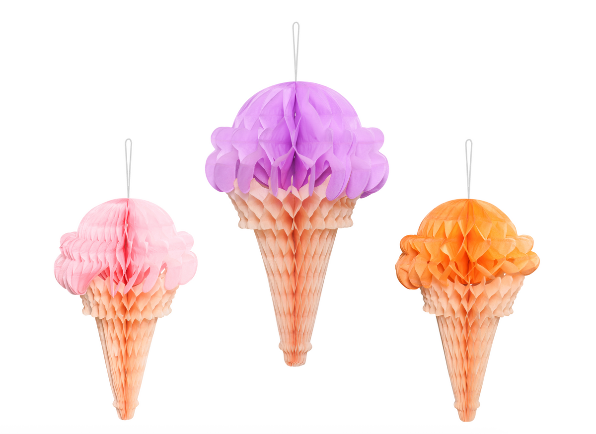 Ice Cream Tissue Paper Decorations