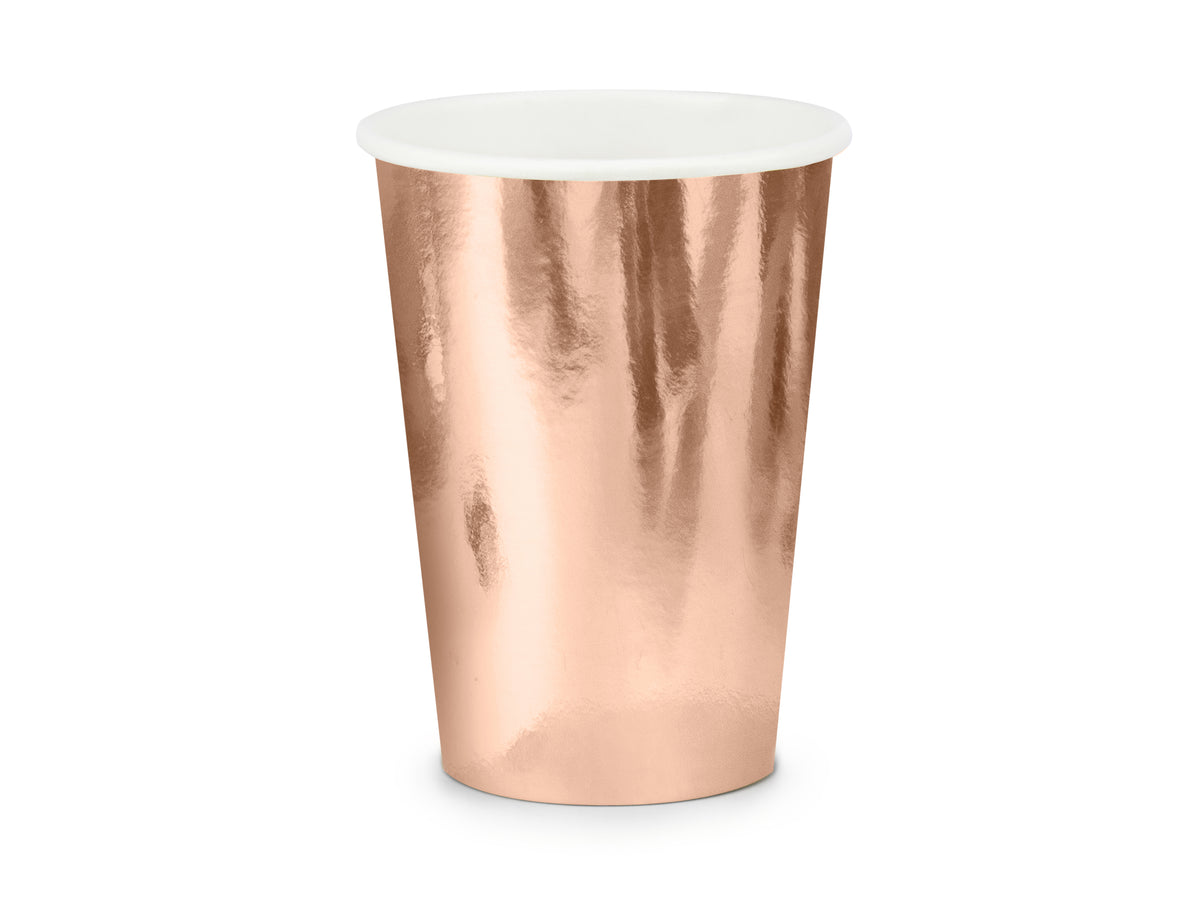 Rose Gold Paper Cups