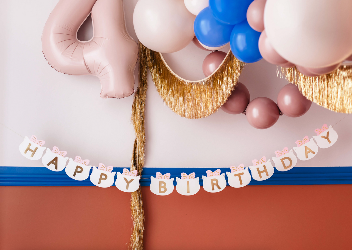 Kitty Cat Birthday Banner