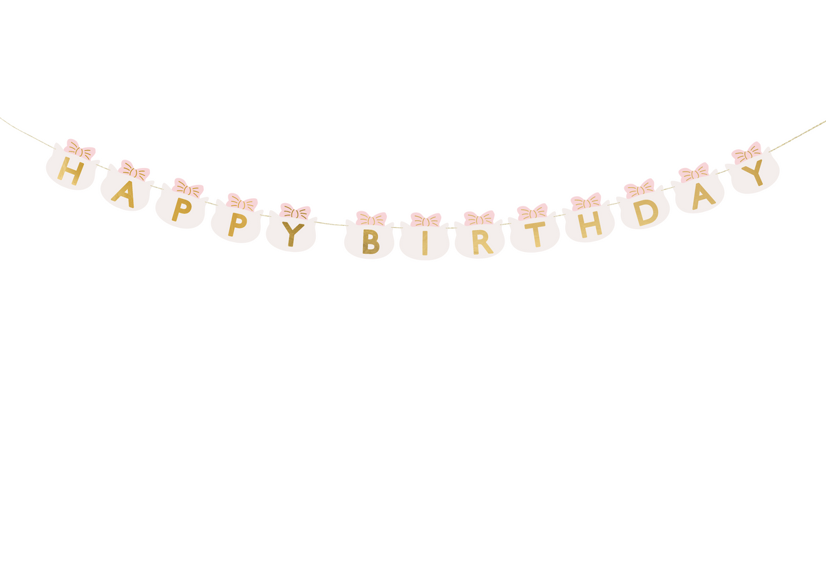 Kitty Cat Birthday Banner