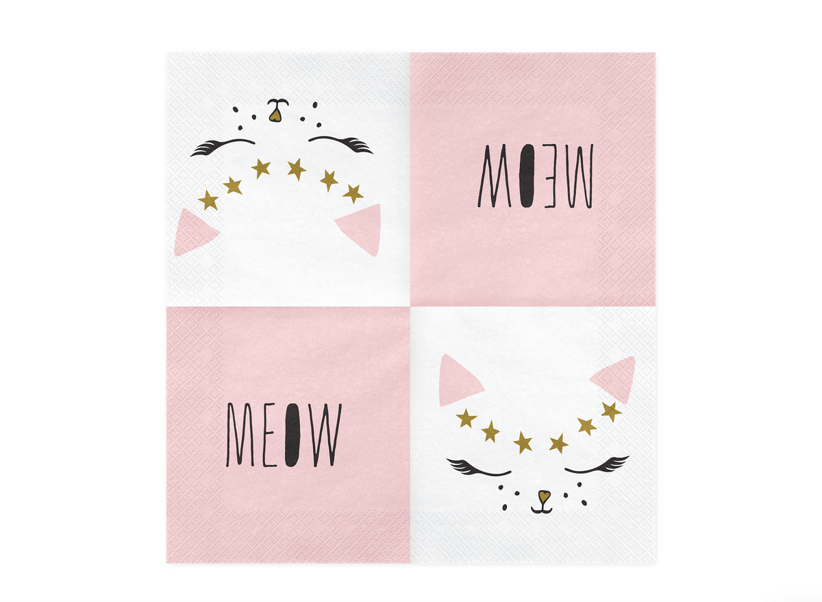 Kitty Cat Lunch Napkins