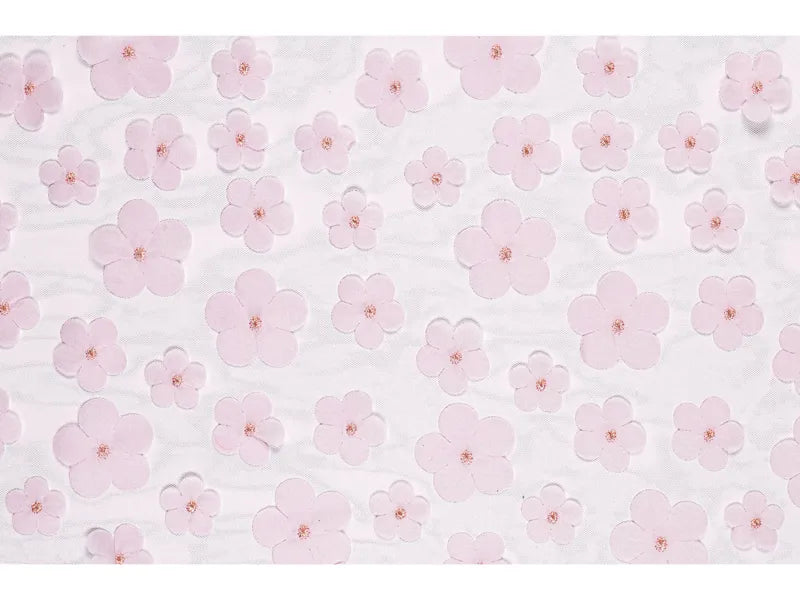  Light Pink Floral Table Runner