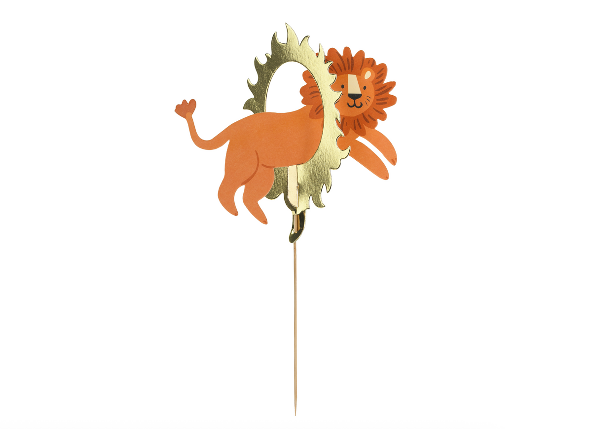 Lion Cake Topper Set