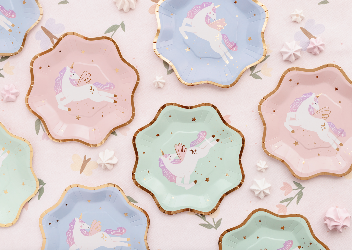 Magical Unicorn Dessert Plates