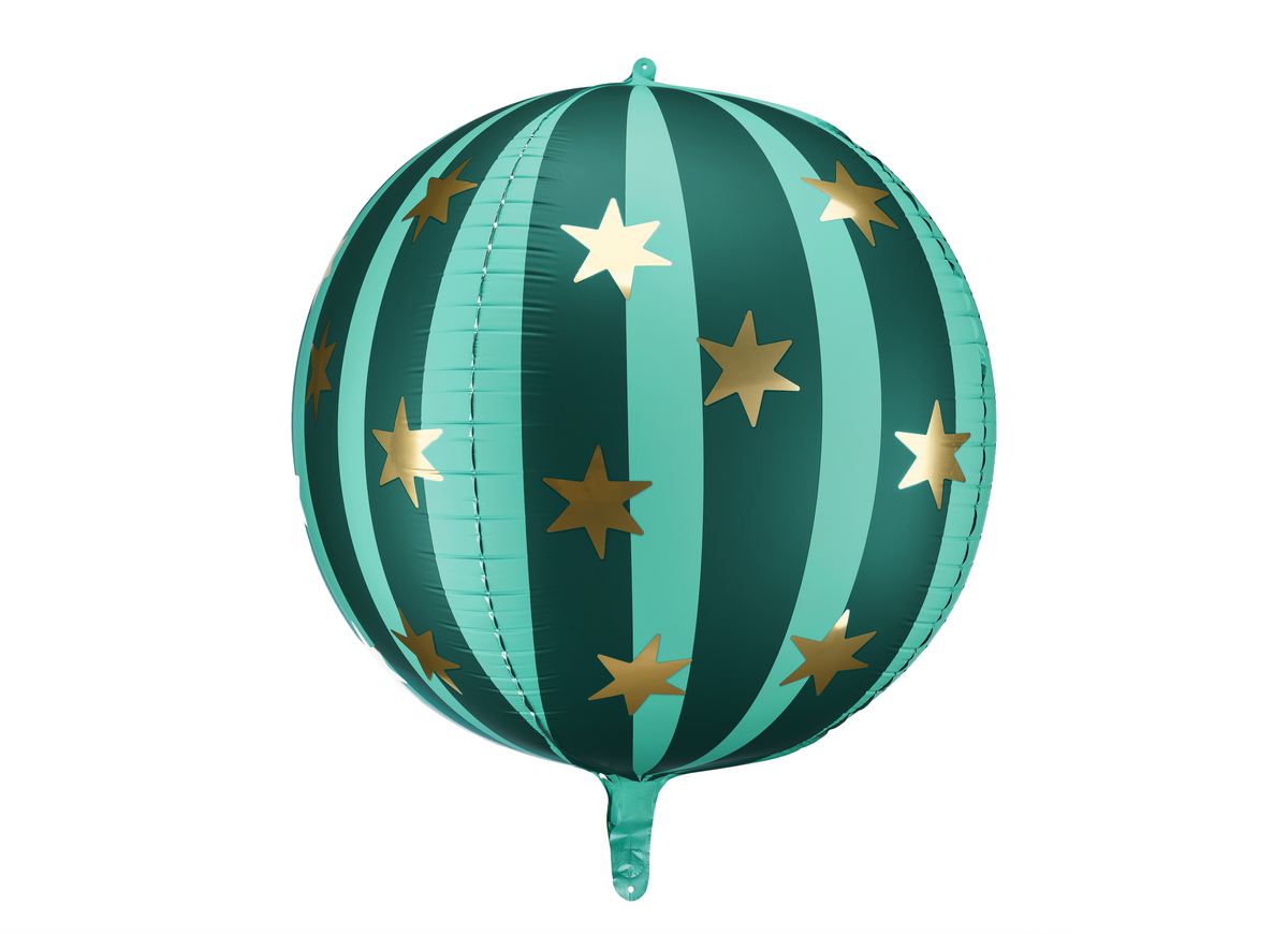 Matte Green Starry Foil Balloon
