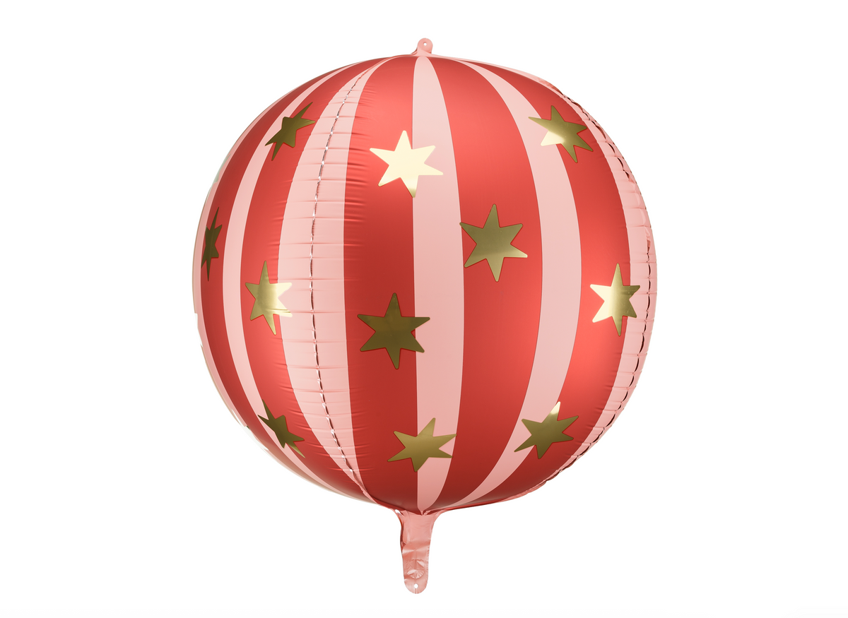 Matte Red Starry Foil Balloon 