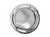 Metallic Silver Round Plates