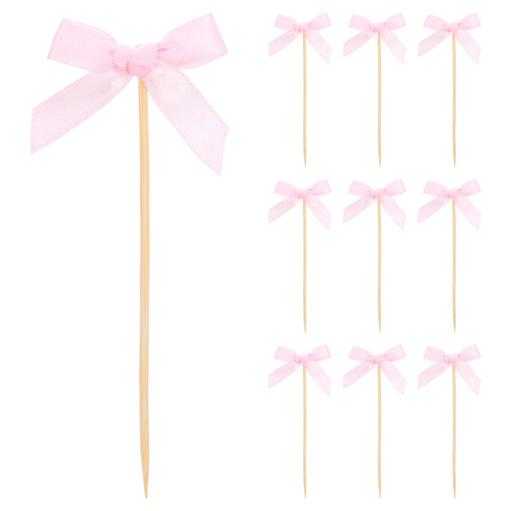 Mini Bow Cupcake Toppers