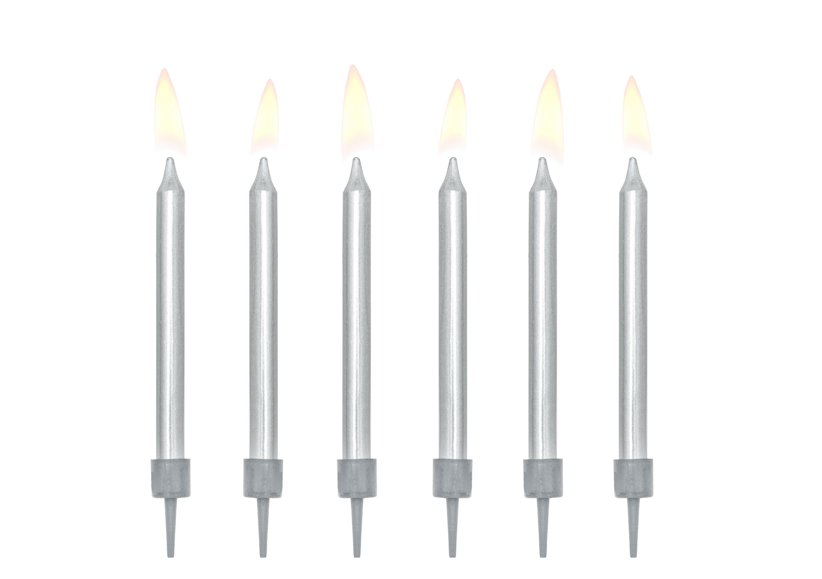 Mini Silver Birthday Candles