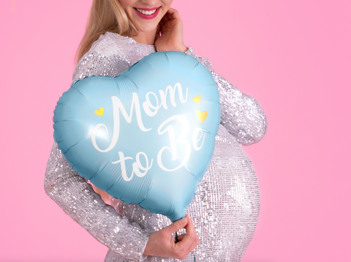 Mom to Be Heart Foil Balloon