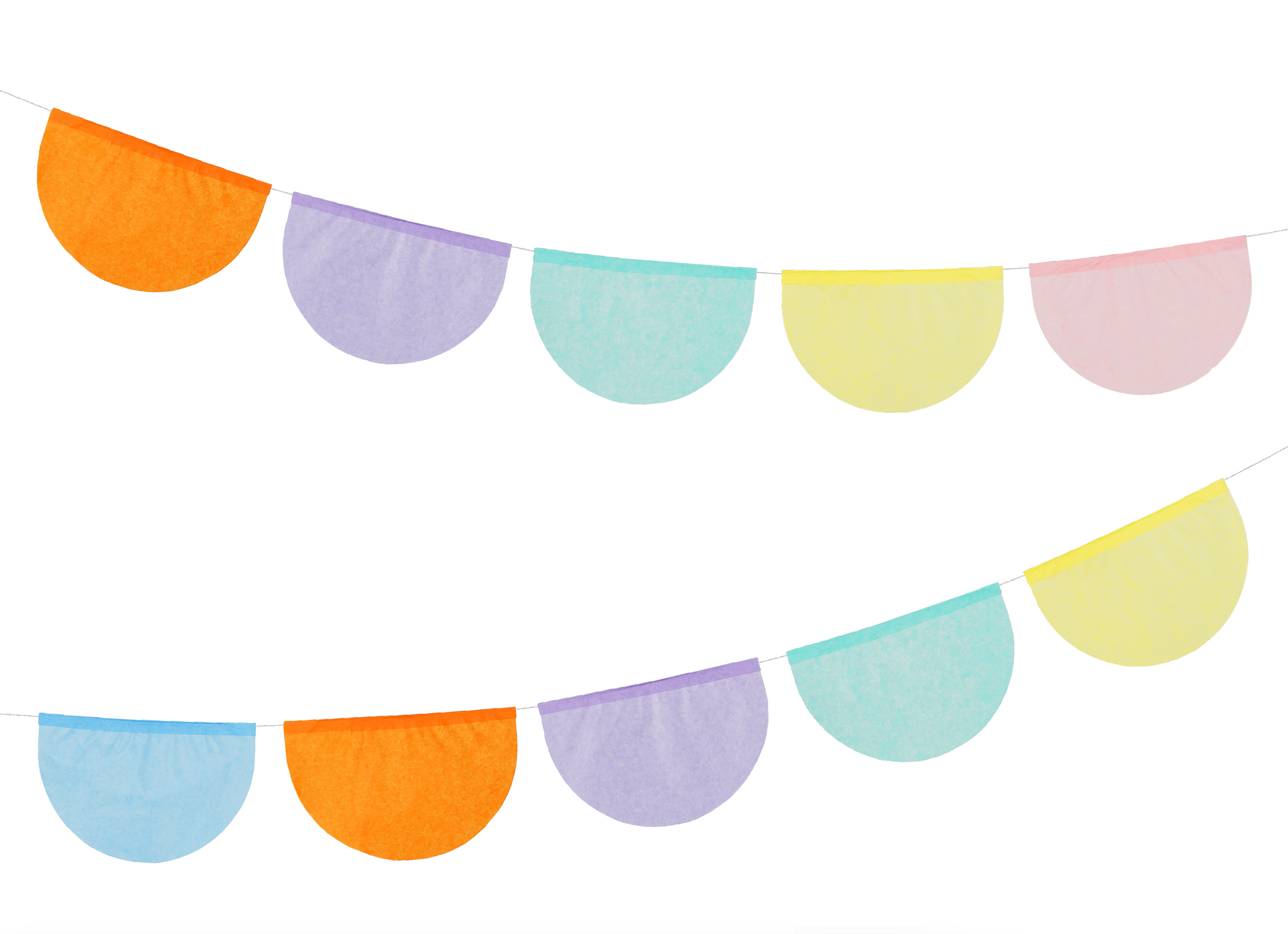 Multicolor Tissue Paper Garland 