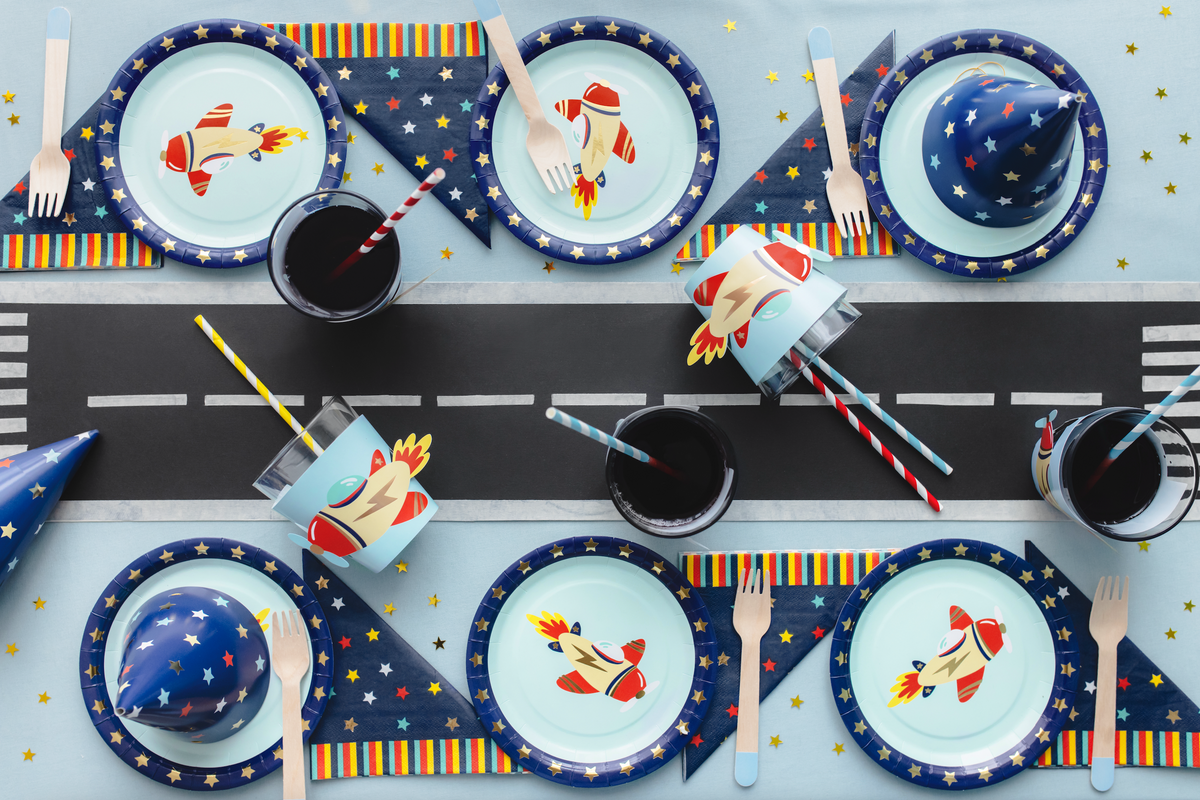 Navy Blue Stars Napkins 