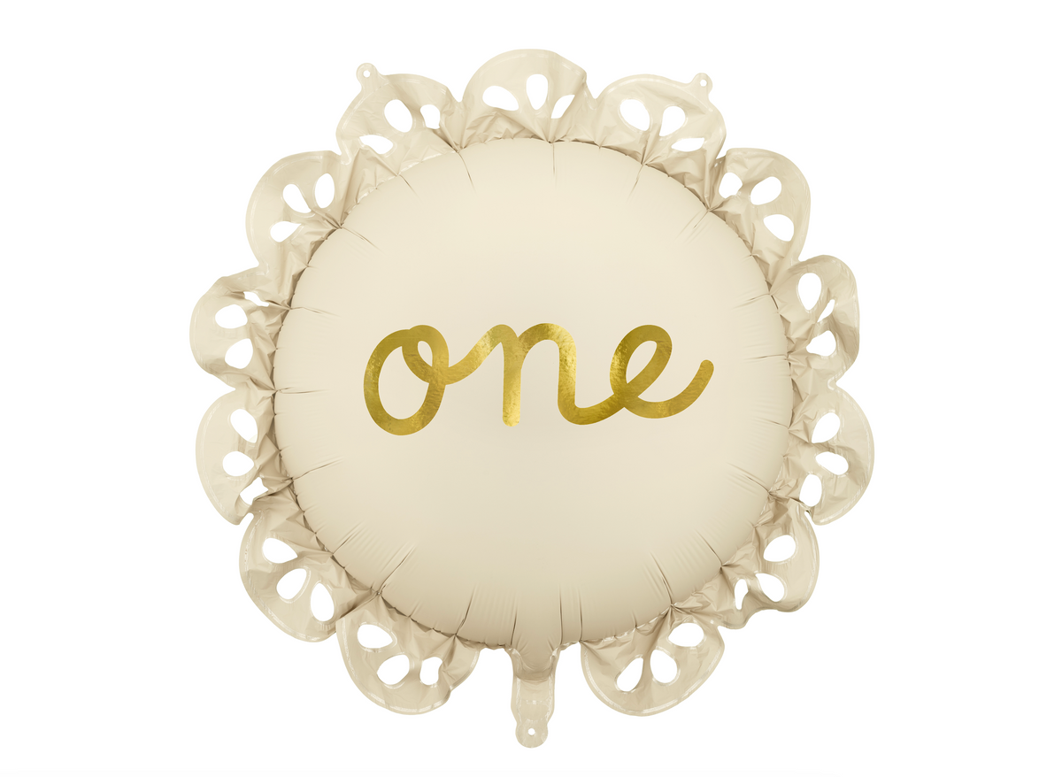 One Foil Balloon with Ruffle