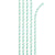 Mint Green Striped Paper Straws with Eco-Flex® Technology