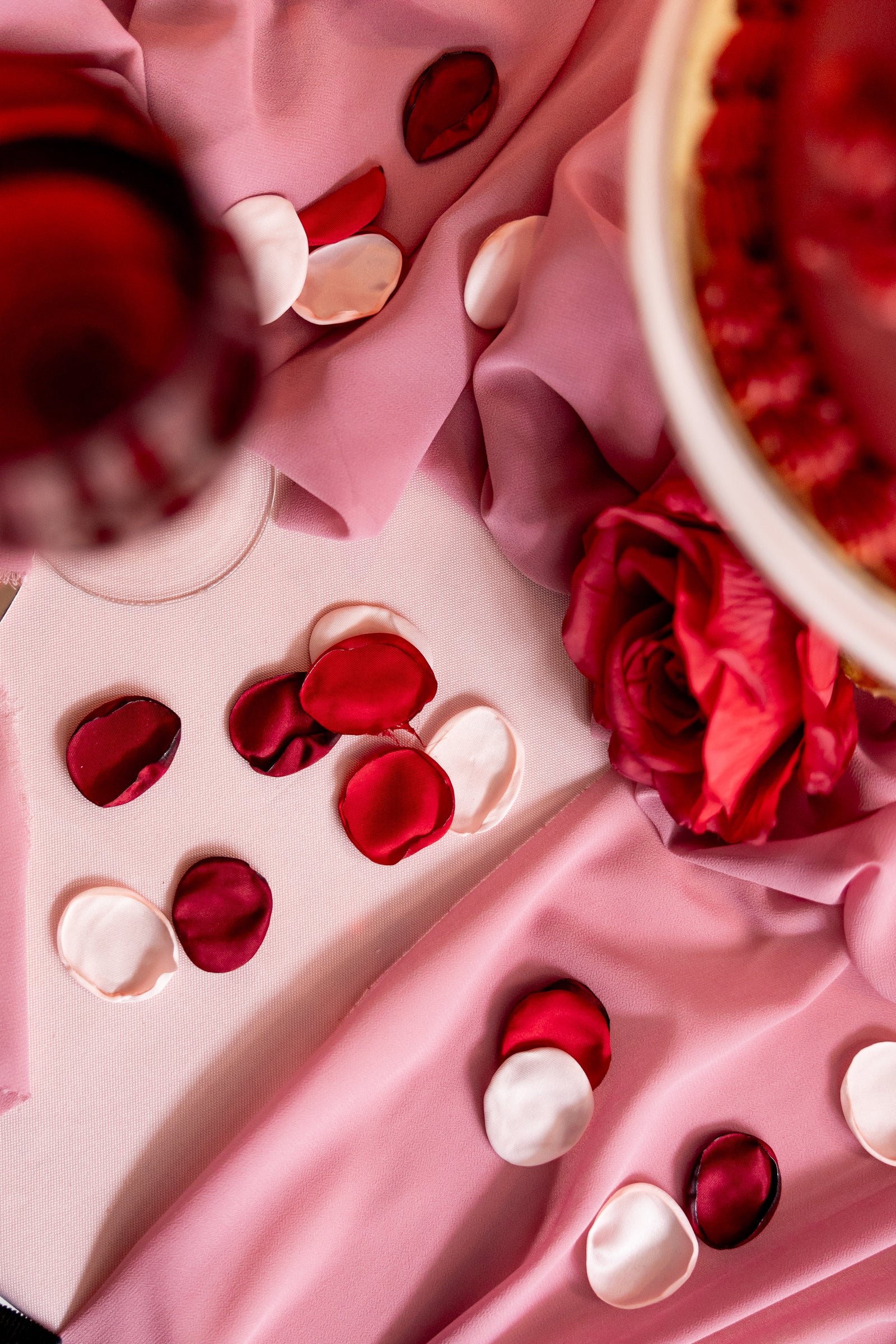 Pink Rose Petals Confetti