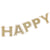 Gold Shimmer Happy Birthday Banner