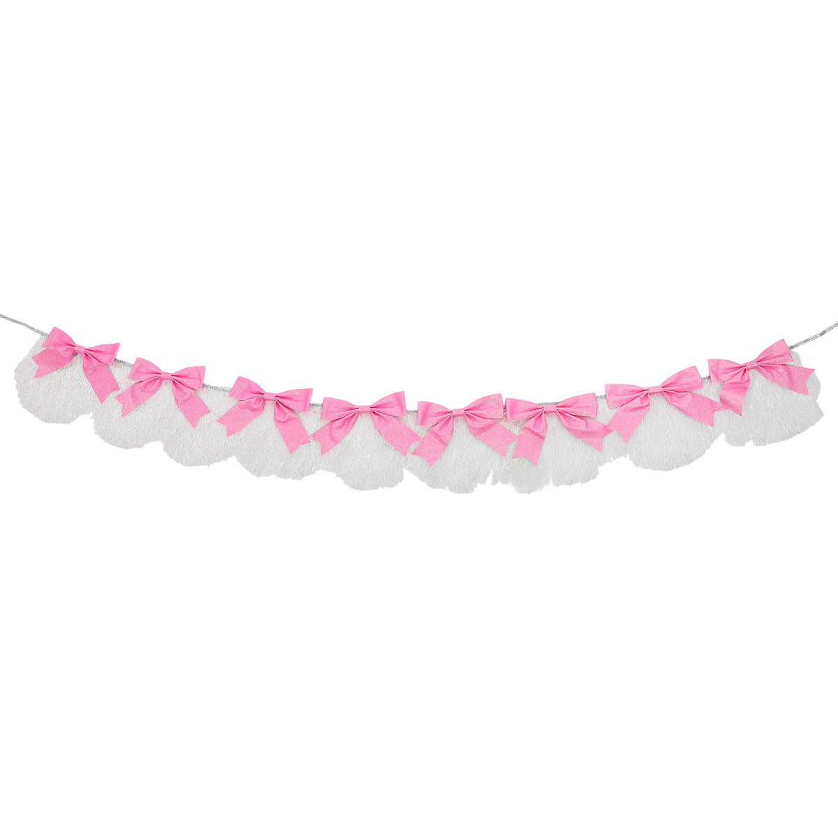 Glitter Bows &amp; Fringe Garland