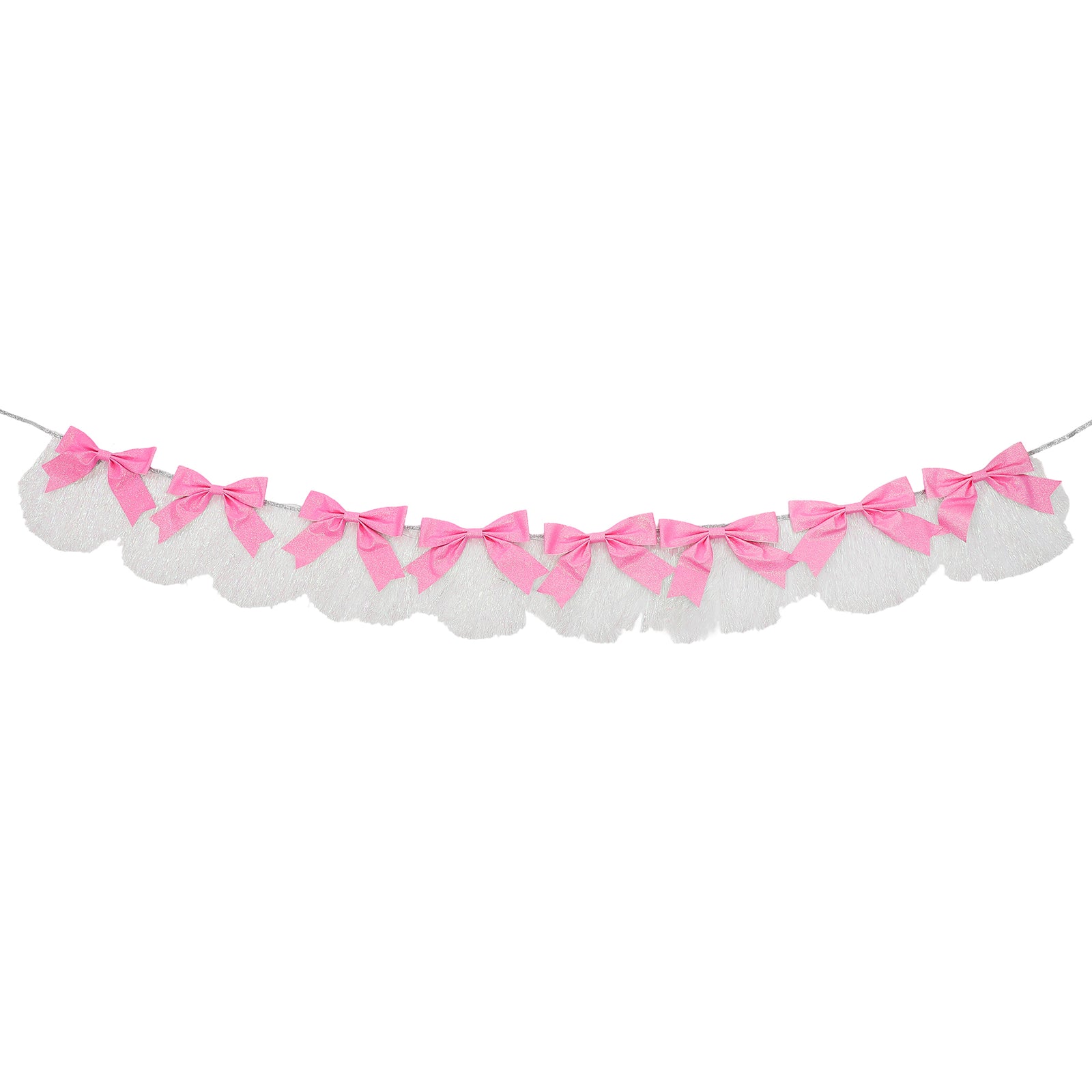 Glitter Bows & Fringe Garland