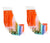 Multicolor Fringe Canopy Banners Set